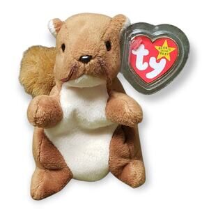 TY Beanie Babies Nuts The Squirrel • Plush